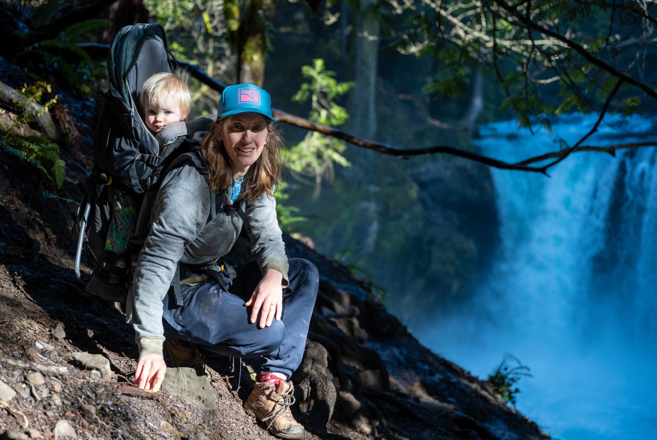 Natalie Anderson with her son.