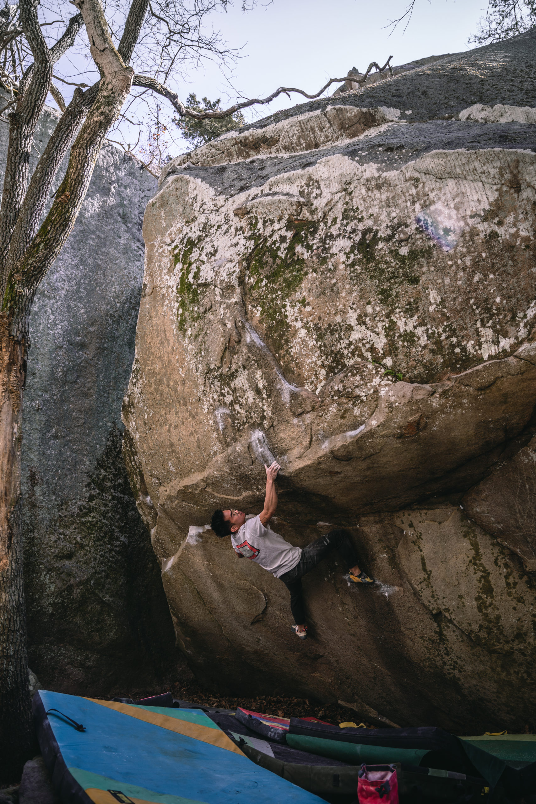 Cat Runner bouldering.