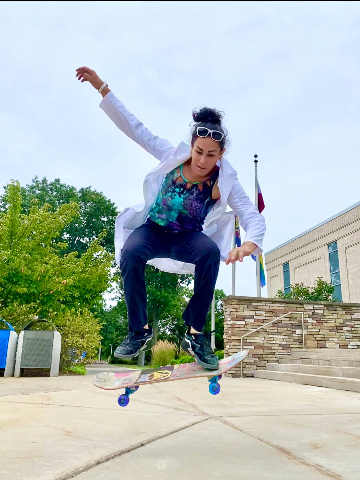 Mattisen Dimler skateboarding.
