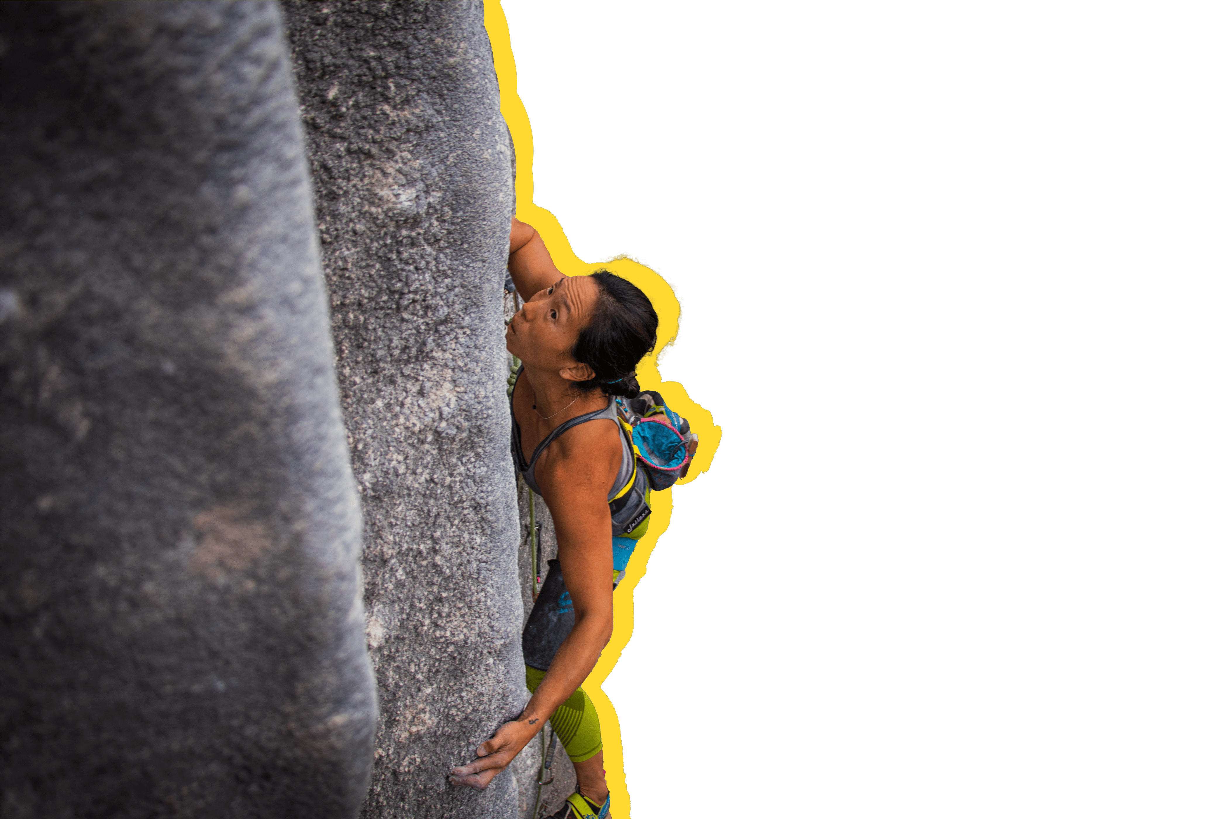 Clara Soh climbing.